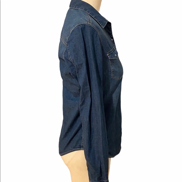 Calvin Klein Vintage Snap Denim Jean Chambray - Picture 4 of 10
